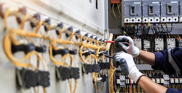 Professional Electrician technician working in Upland, IN